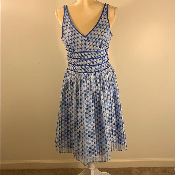 Blue Polka dot dress - Picture 1 of 4
